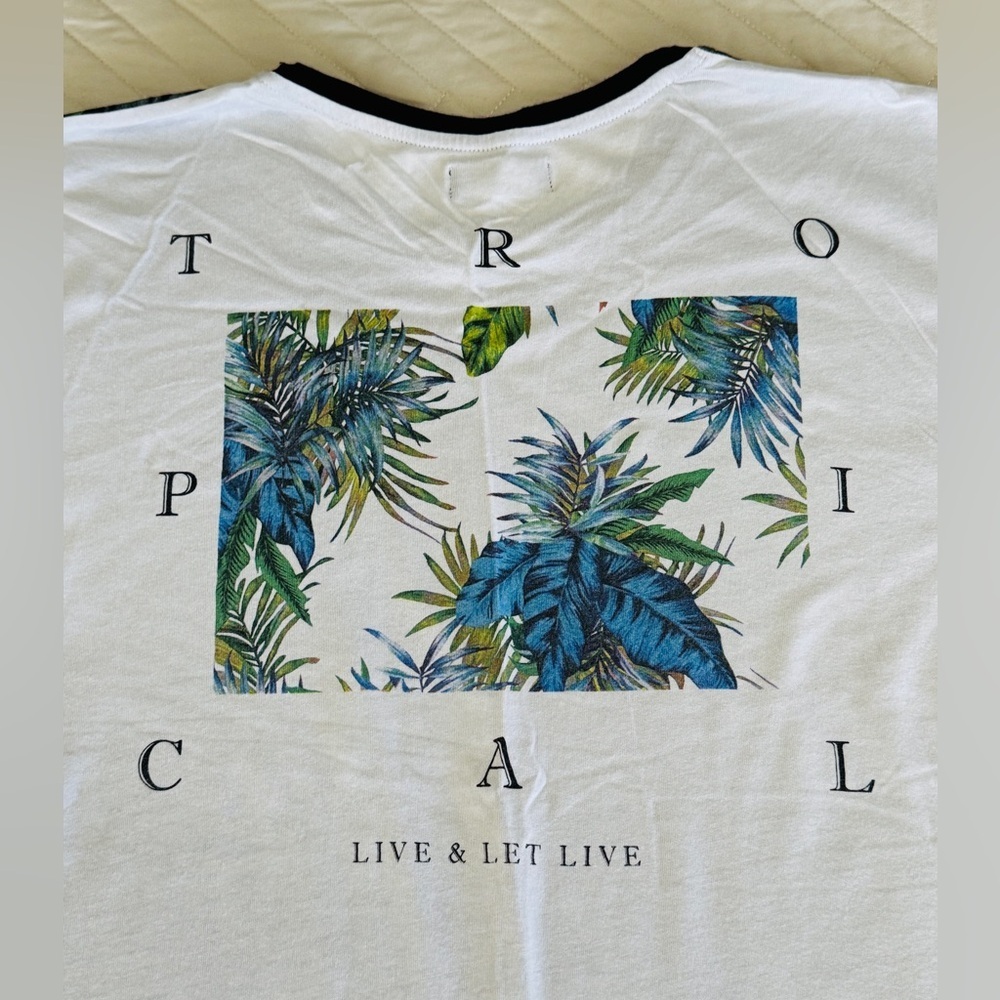 Zara Man T-shirt XL Slim Fit TROPICAL PRINT! - Picture 10 of 12